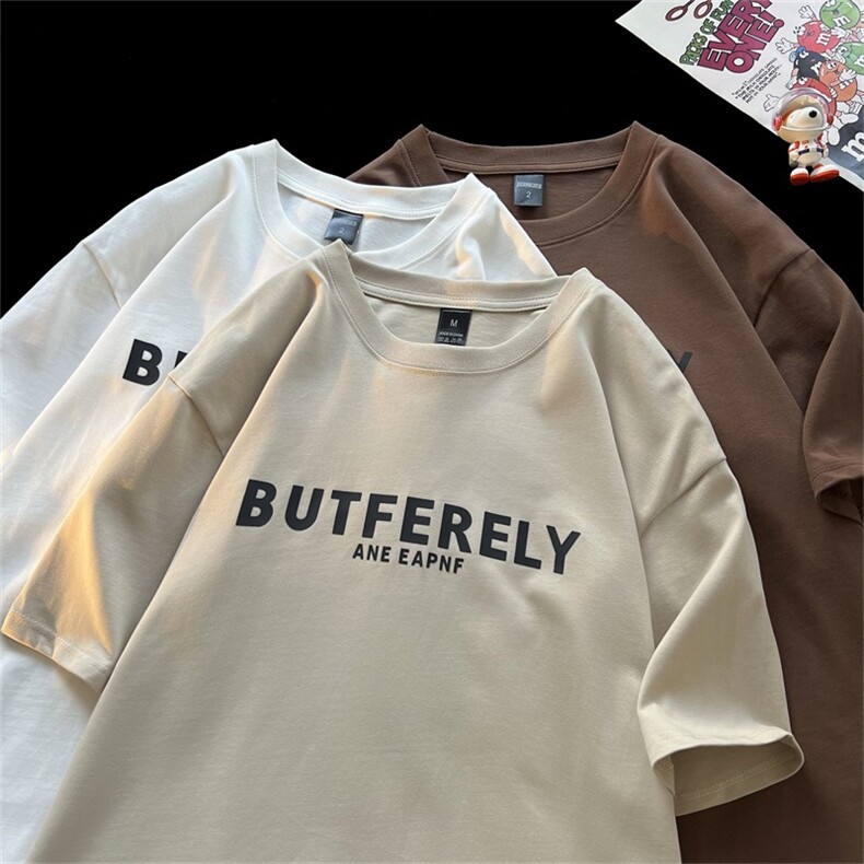 重磅纯棉短袖t恤男夏季半袖潮牌潮流宽松五分袖1001-1-DT63-P32，男装T恤，星座1001-1