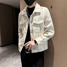 B216JK5608P1202025秋冬装新款男士夹克外套扎染呢子社会风，男装夹克，电商B216（原B302）