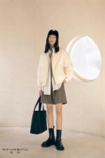 两面穿经典棒球款羽绒服，女装羽绒服，DINGOIN 定芹