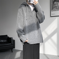 900g重磅毛衣男卫衣外套宽松慵懒针织衫复古羊毛衫线衣MY19006P78，男装针织衫/毛衣，电商B312