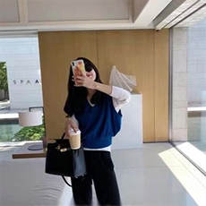 时尚百搭V领羊毛马甲女秋季新款显瘦气质外套，女装马甲，美雪羊绒