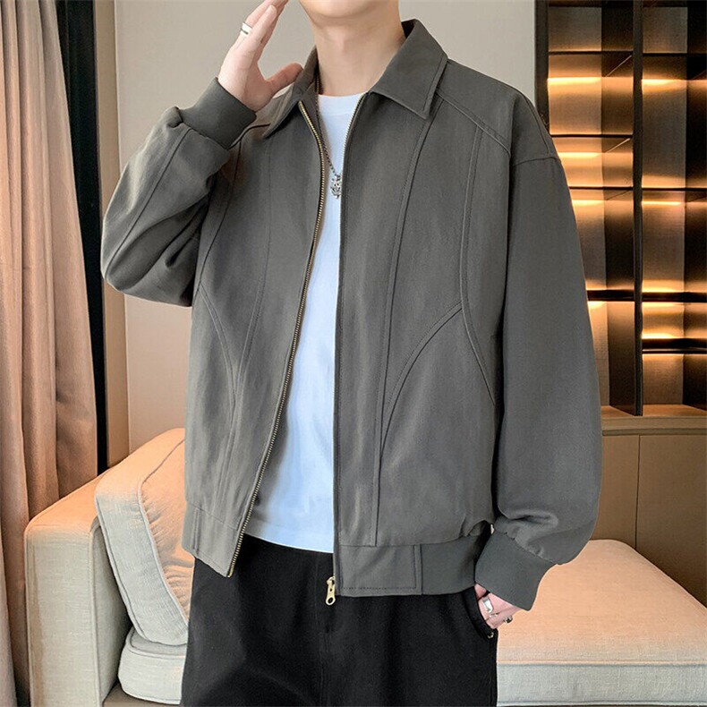 2026春季新款水洗棉夹克男青少年学生潮流外套,男装夹克,星座1206-1（原A206-1）