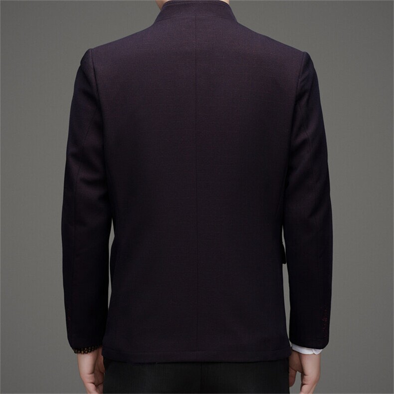 高品质风中山装三件套西服男士中年风新中式休闲西服唐装,男装西服,钱塘723