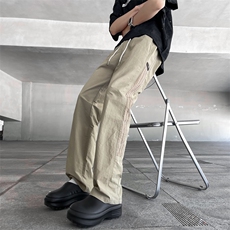 百搭休闲裤男宽松直筒休闲裤百搭ins港风潮男裤K0143-P33，男装休闲裤，星座308B-2