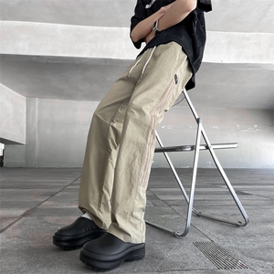 百搭休闲裤男宽松直筒休闲裤百搭ins港风潮男裤K0143-P33图片