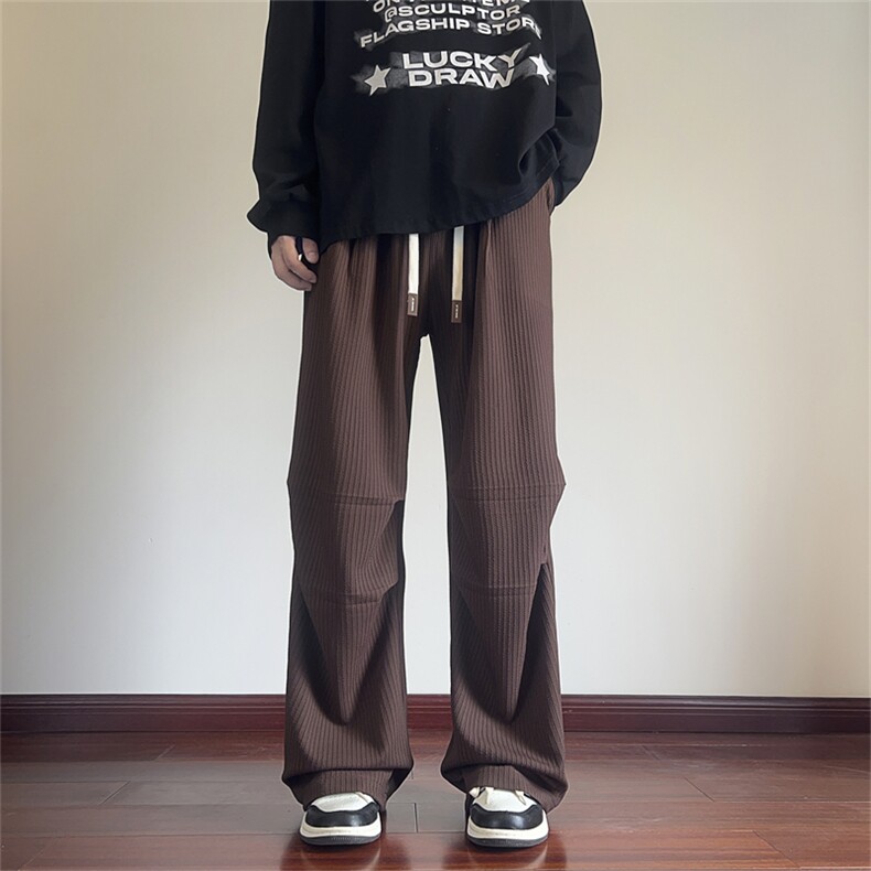 K24770批45控68秋季新款垂感面料裤子男伞兵裤百搭休闲裤男裤子,男装休闲裤,电商D229A