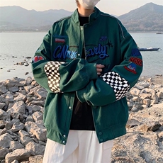 潮流夹克潮男春季刺绣棒球服HY13P65，男装夹克，星座1116-2
