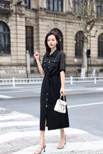 现货新款夏装连衣裙，女装连衣裙，伊丽叶