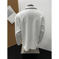 405A高街美式肌理感条纹手缝线设计长袖T恤CT25108-批40控58，男装T恤，星座405A