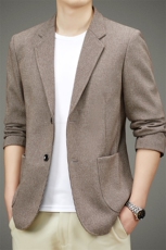 BAMJ-2801钱塘2020-2中青年男士合身纯色休闲简约西服外套P82，男装西服，钱塘207-2
