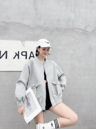 复合棒球外套，女装，MZ 原创