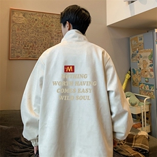 麂皮绒夹克男大码立领褂子外套JK85363-P68加绒款-P78，男装夹克，电商A040