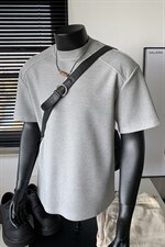 主推夏季新品2026玉米格半袖打底衫男士夏装短袖T恤上衣S408-特19，男装T恤，电商A233-1