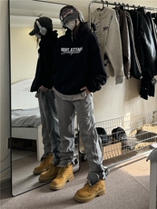 裤口拉链美式高街vibe牛仔裤设计感XZ310A-4-NZ09-P55，男装牛仔裤，星座310A-4