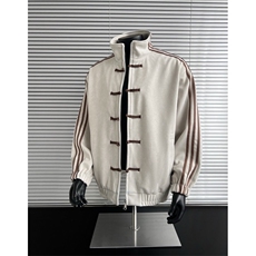 网图新中式风盘扣美式复古麂皮绒夹克外套JK1103-P85，男装夹克，电商C310