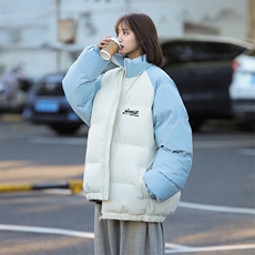 现货抖音得物可供视频三防加厚羽绒拼接棉衣外套面包棉服86623，男装棉衣，电商A486