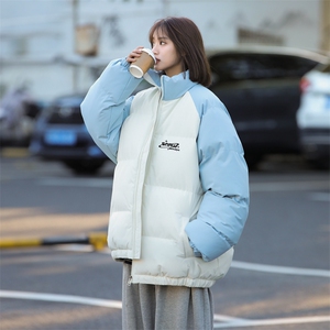 现货 抖音得物可供视频 三防加厚羽绒拼接棉衣外套面包棉服 86623图片