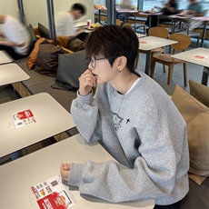 ！圆领卫衣男装港风长袖t恤男外套男WY514-特P23，男装卫衣，电商B371