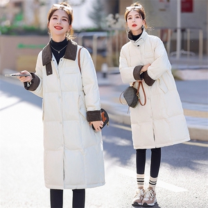 长款白色羽绒服女2023冬季新款今年流行的小个子韩版气质简约小众图片