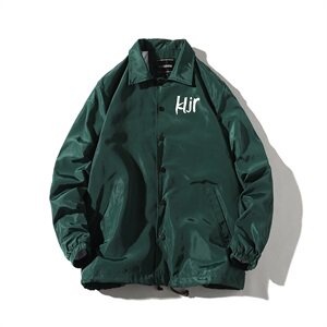 709-JK52-P65 2021春秋款 港风白底休闲运动教练服学生百搭夹克外套图片