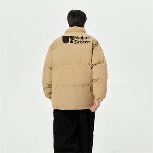 日系白底直播抖音高品质宽松男羽绒棉面包服棉衣外套M1057P85图片