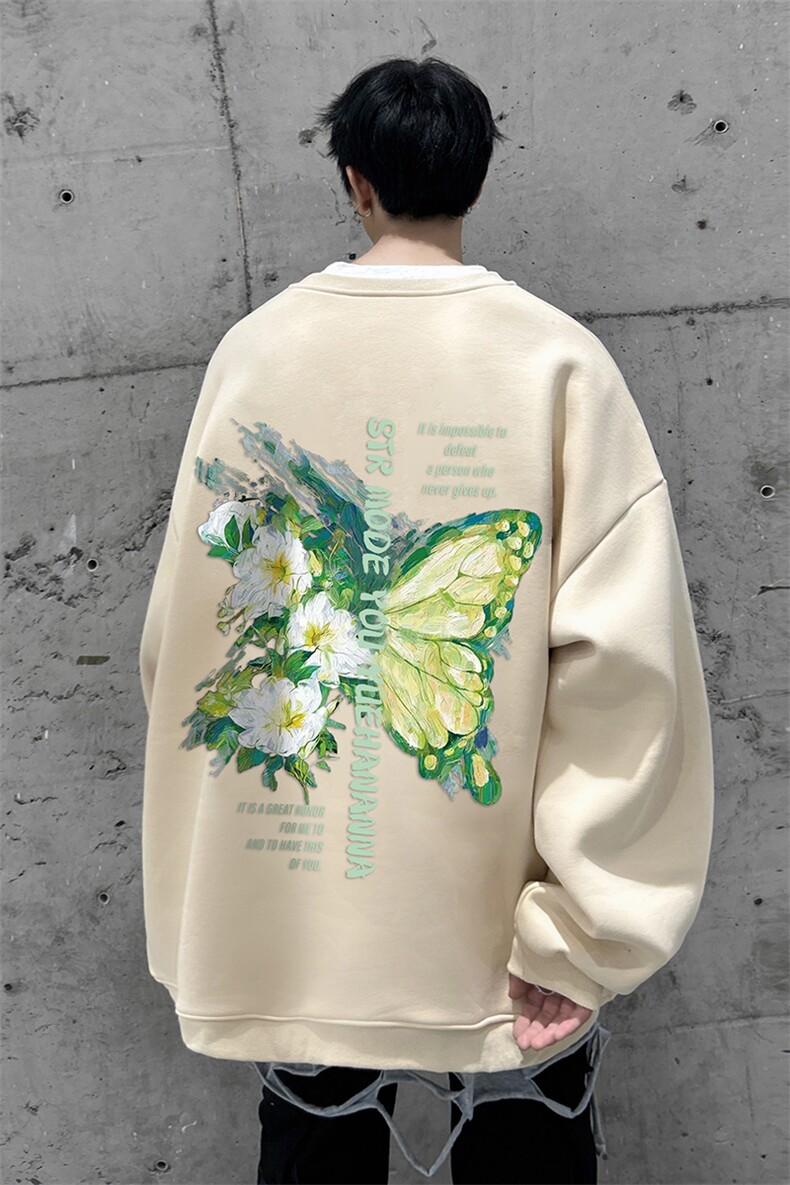 抖音供货、复合重磅360克现货圆领卫衣宽松D223A-YL2347-特P28,男装卫衣,电商019-1