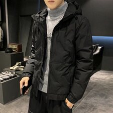 短款羽绒服2019新品冬季潮流连帽男青年外套DS575T，男装羽绒服，电商A102