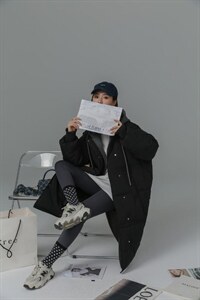 (现货)2021订单款带帽两用长羽绒,其它,墨写