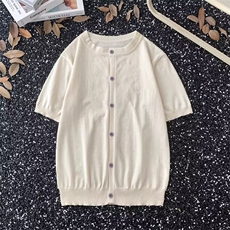 亨利领短袖t恤男生夏新高级感针织上衣肌理运动体恤休闲MY961P36，男装针织衫/毛衣，星座1013-5