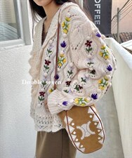 小花手工毛衣，女装针织衫/毛衣，Double Seven