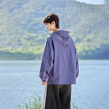 UPF50+有报告凉感轻薄透气宽松大码潮流防晒服DQC659-P48，男装防晒衣，电商B306