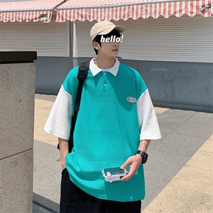 特P38控68   华夫格POLO衫夏季中性风短袖T恤上衣PL221图片
