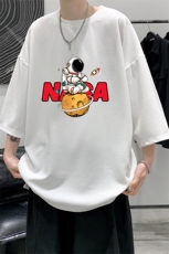 春夏季七分袖t恤男大码五分袖男短袖中袖Q11289-P30，男装T恤，电商A040