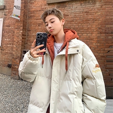 抖音供应现货！三防冬季加厚假两件羽绒棉衣外套棉服BM8820特P98，男装棉衣，电商A486