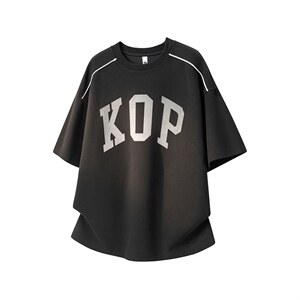 2026美式重磅冰感复古字母短袖T桖春夏DX2618特P28控59，男装T恤，电商B208