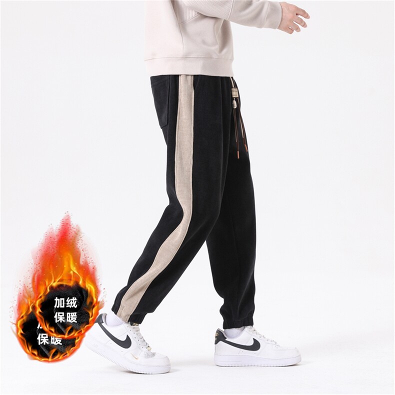 2309加绒/P55休闲裤男美式个性大码宽松潮男百搭长裤子运动卫裤男,男装休闲裤,星座1204