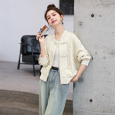 新中式潮外套棒球服2025早春新款上衣，女装短外套，3200格调