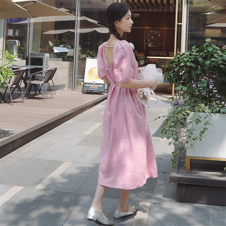 新款，简约大方法式连衣裙P105-K158,女装连衣裙,浙宝276（原081）