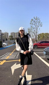 拼色T裙,其它,酒酿丸子