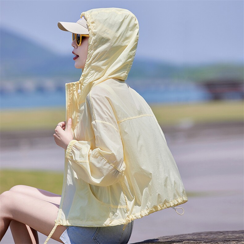 女2026新款夏装宽松显瘦今年流行空调衫旅行户外宽松薄短外套,女装防晒衣,靓衣阁