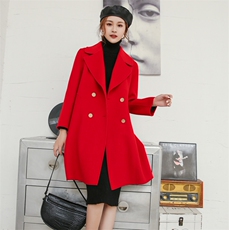 断码特价100纯羊毛外套舒适保暖个性优雅显瘦羊毛呢双面羊绒大衣，女装毛呢外套，美吧服饰