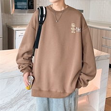 春秋新款牛奶丝圆领港风卫衣男女休闲百搭MYY-W6020-P45控69，男装卫衣，星座717