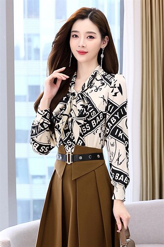 高级感职业衬衫女2025春秋新款时尚气质名媛减龄衬衫,女装衬衫,卡杰菲