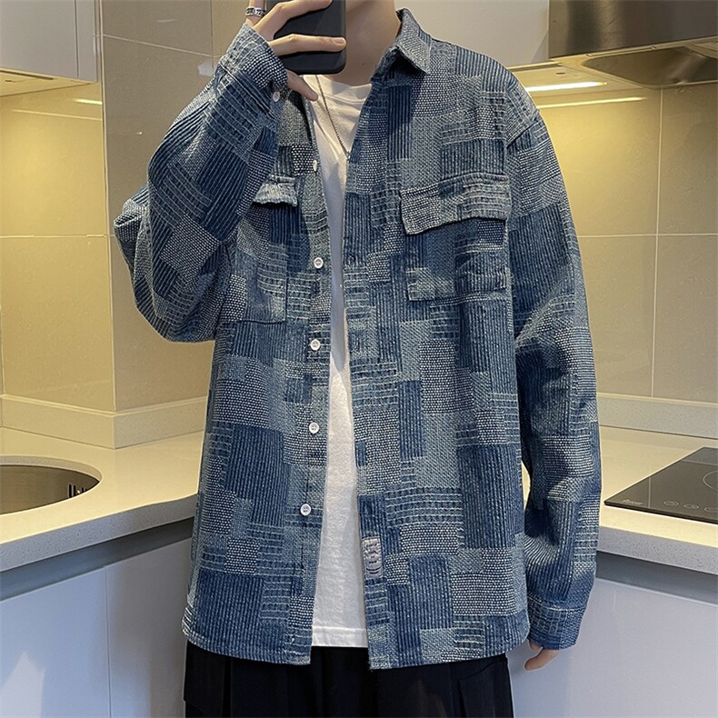 潮流夹克潮男春季牛仔衣CK6P55,男装夹克,星座1116-2