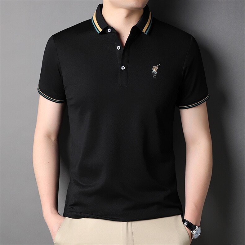 D22760钱塘2020-2夏季男士精品休闲短袖翻领T恤P54图片