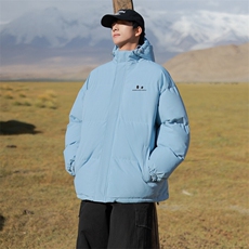 现货抖音得物可供视频三防加厚羽绒连帽棉衣外套面包棉服85529，男装棉衣，电商A486