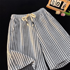 数据高品质新款条纹休闲短裤百搭宽松运动五分裤DK2532P30，男装牛仔裤，电商A128