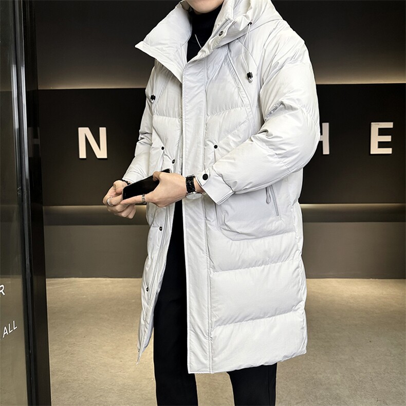 L-4XLMY6123-P225中长款连帽棉衣男填充物石墨烯生物绒棉，男装棉衣，电商B321-1