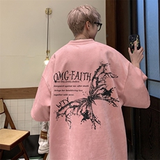 T2339特P25控39风夏季高品质麂皮绒印花T恤，男装T恤，电商B205