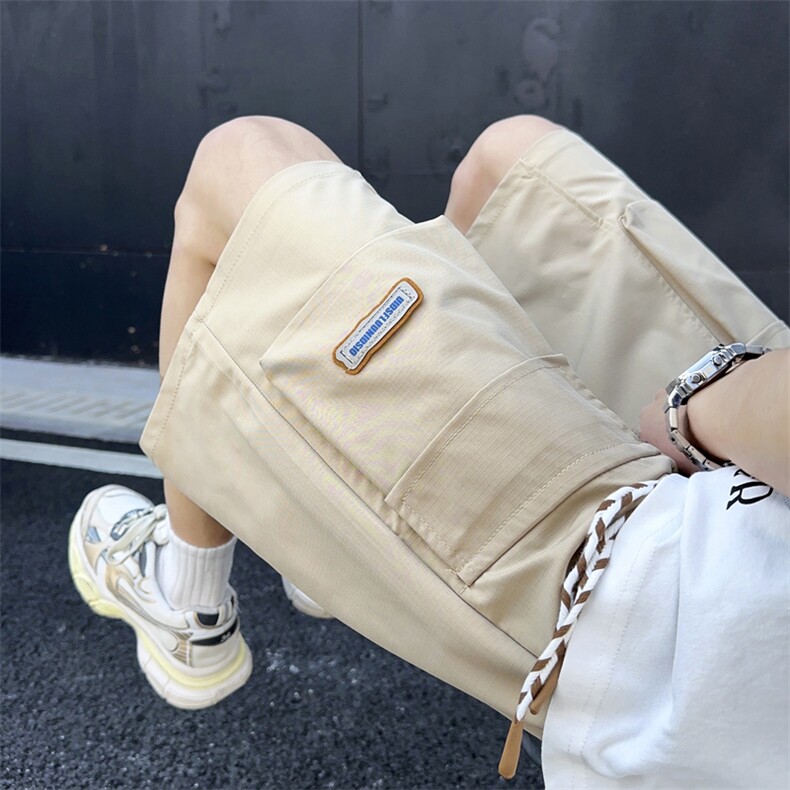 2024夏季新款潮牌宽松五分裤日系cityboy工装短裤男现货K7783-P34,男装休闲裤,星座512-3